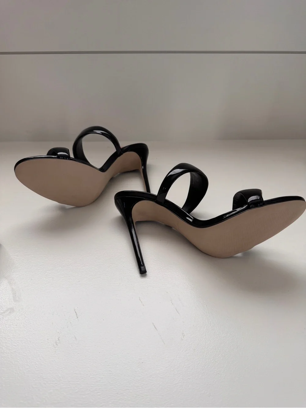 Steve Madden Saturn Black Patent Stiletto Heels